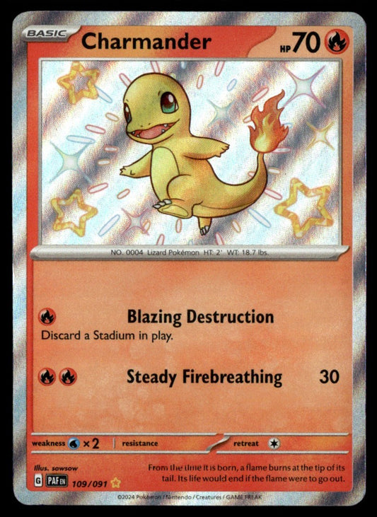 Charmander 109/091 - Paldean Fates - Scarlet & Violet