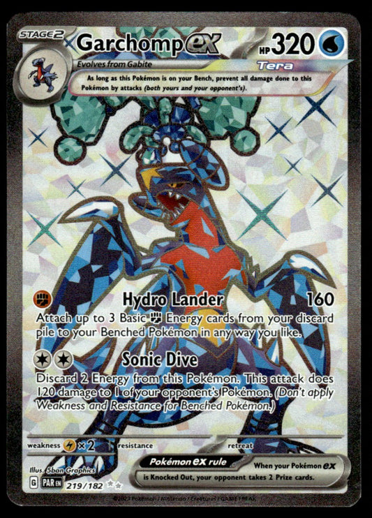Garchomp ex 219/182 - Paradox Rift - Scarlet & Violet