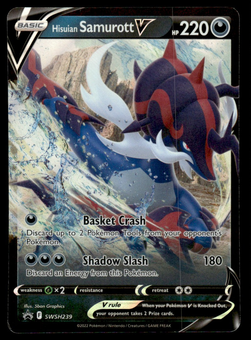 Hisuian Samurott V SWSH239 - Sword & Shield Promos - Sword & Shield