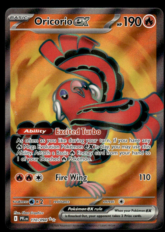 Oricorio ex 110 - Phantasmal Flames - Mega Evolution