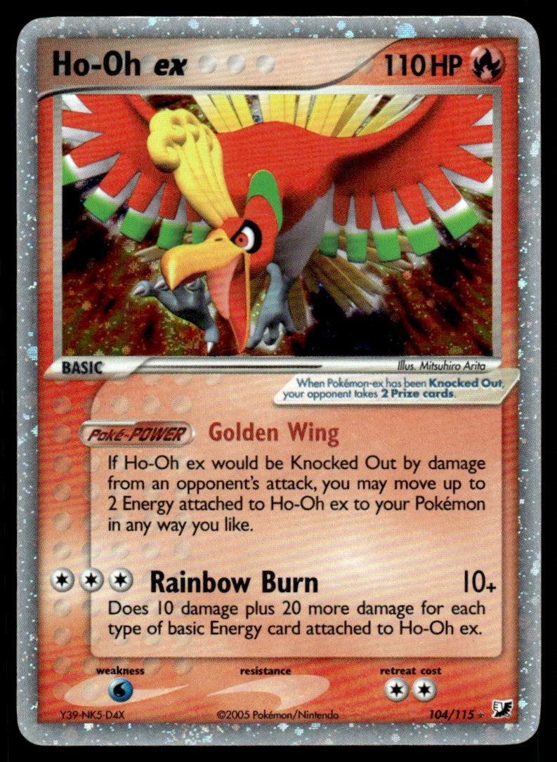 NM - Ho-Oh ex 104 - Holo - Unseen Forces