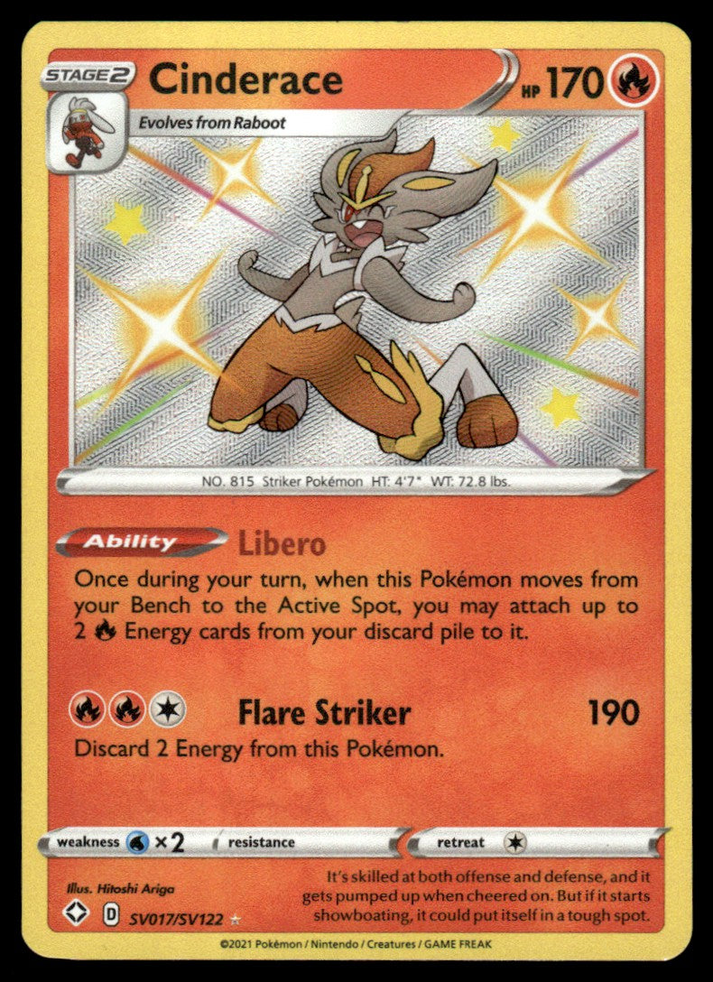 Cinderace SV017/SV122 - Shining Fates - Sword & Shield