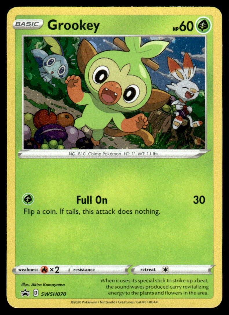 Grookey (Cosmo Holo) SWSH070/PRSS - Sword & Shield Promos - Sword & Shield