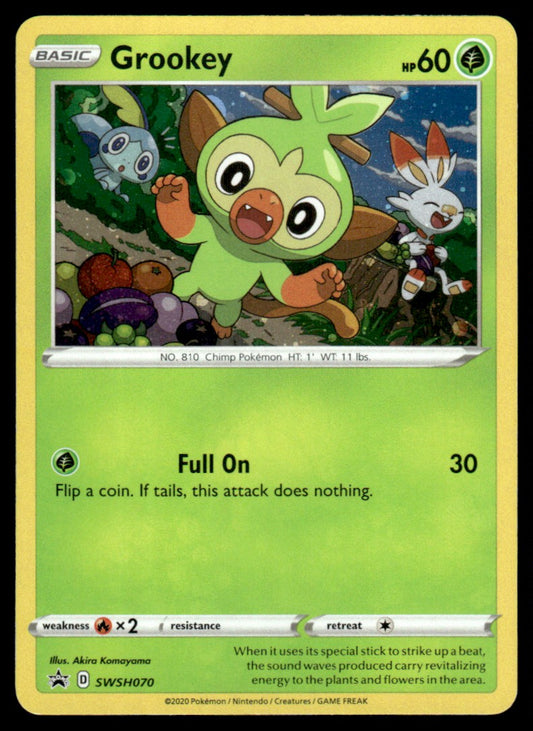 Grookey (Cosmo Holo) SWSH070/PRSS - Sword & Shield Promos - Sword & Shield