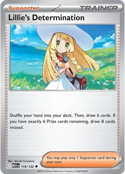 Lillie's Determination 119/132 - Mega Evolution Base Set - Mega Evolution
