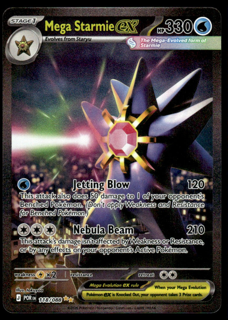 Mega Starmie ex 118/088 - Perfect Order - Mega Evolution