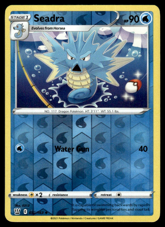 Seadra 032/163 Reverse - Battle Styles - Sword & Shield