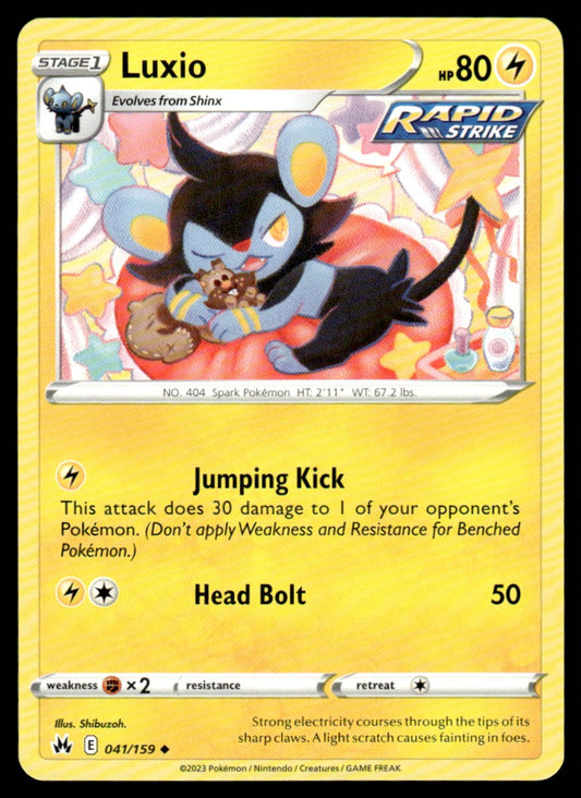 Luxio 041/159 Uncomon - Crown Zenith - Sword & Shield