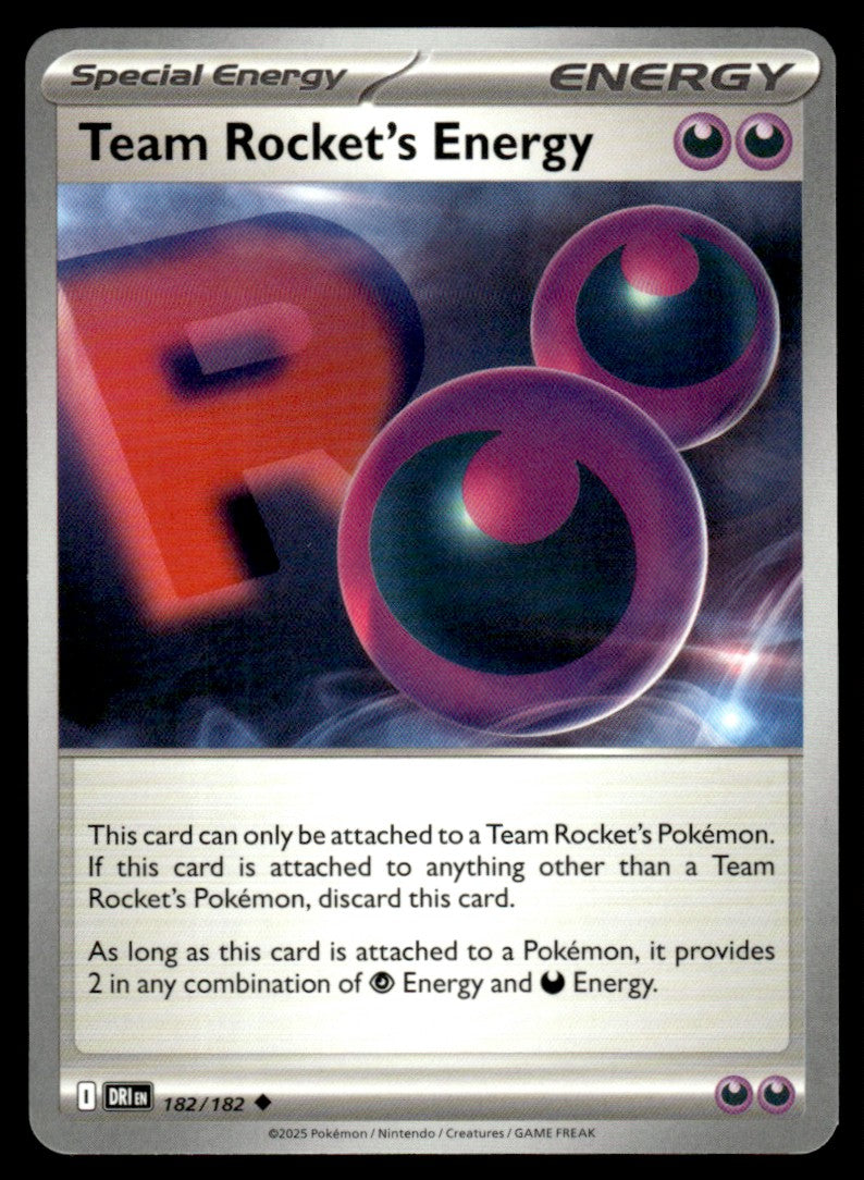 Team Rocket's Energy 182/182 - Destined Rivals - Scarlet & Violet