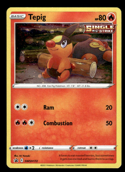 Tepig SWSH172 Cosmo Holo - Sword & Shield Promos - Sword & Shield