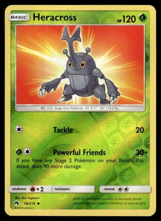 NM - Heracross 18 - Reverse - Lost Thunder