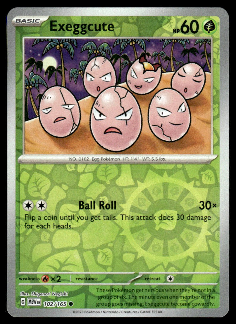 Exeggcute 102/165 Reverse - Scarlet & Violet - 151 - Scarlet & Violet