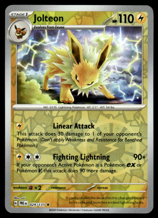 Jolteon 029/131 Reverse - Prismatic Evolutions - Scarlet & Violet