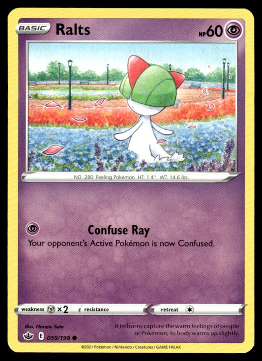 Ralts 059/198 Comun - Chilling Reign - Sword & Shield