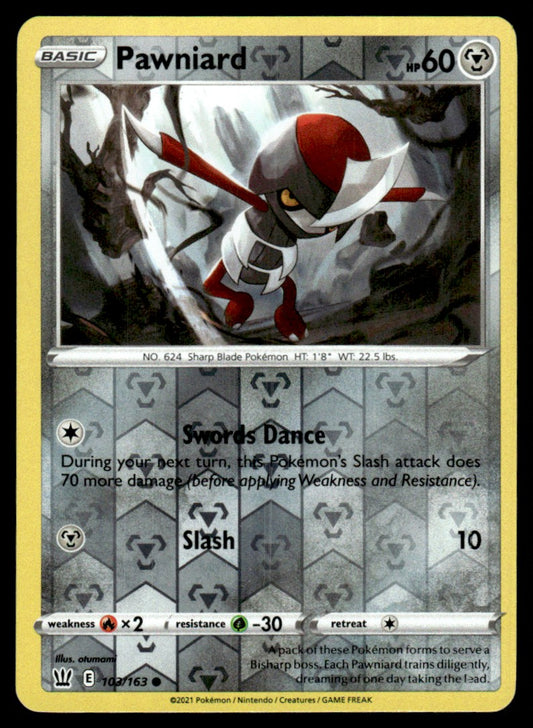 Pawniard 103/163 Reverse - Battle Styles - Sword & Shield