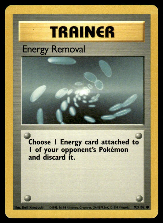 LP Energy Removal 92 No Holo - Base Set