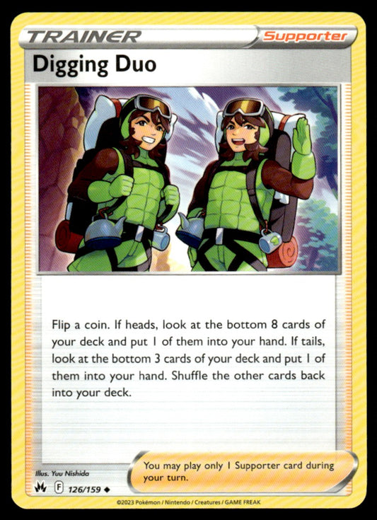 Digging Duo 126/159 Uncomon - Crown Zenith - Sword & Shield