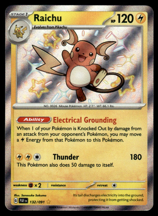 Raichu 132/091 - Paldean Fates - Scarlet & Violet
