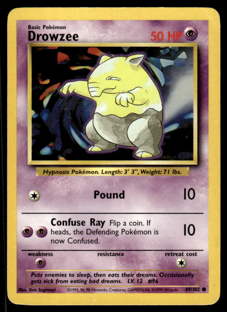 LP Drowzee 49 No Holo - Base Set