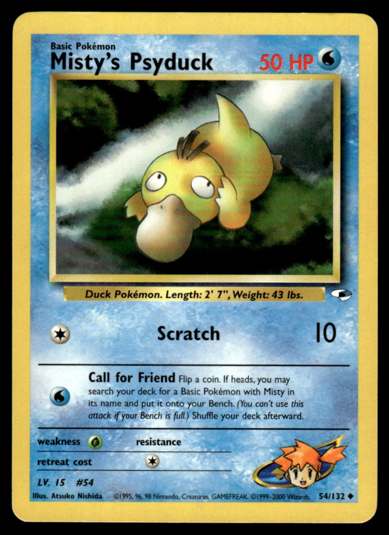 LP Misty’s Psyduck 54 No Holo - Gym Heroes