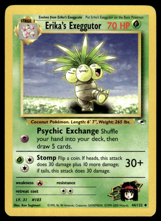 LP Erika’s Exeggutor 44 No Holo - Gym Heroes