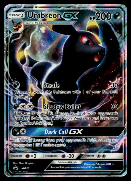 NM Umbreon-GX SM36 - Sun & Moon Promos
