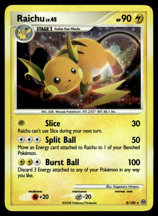 NM - Raichu 8 - Holo - Stormfront