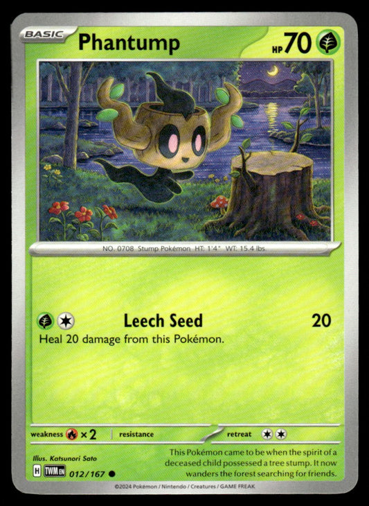 Phantump 012/167 Comun - Twilight Masquerade - Scarlet & Violet