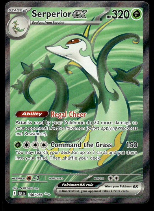 Serperior ex 156/086 - Black Bolt - Scarlet & Violet