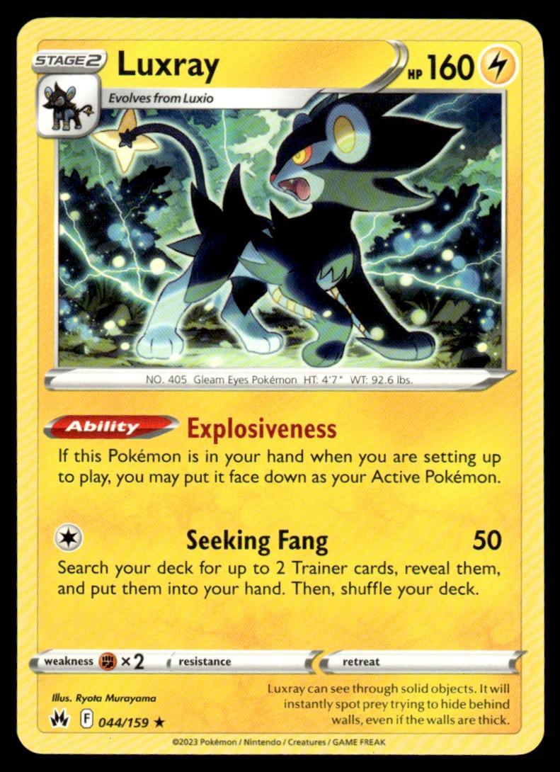 Luxray 044/159 Rare - Crown Zenith - Sword & Shield
