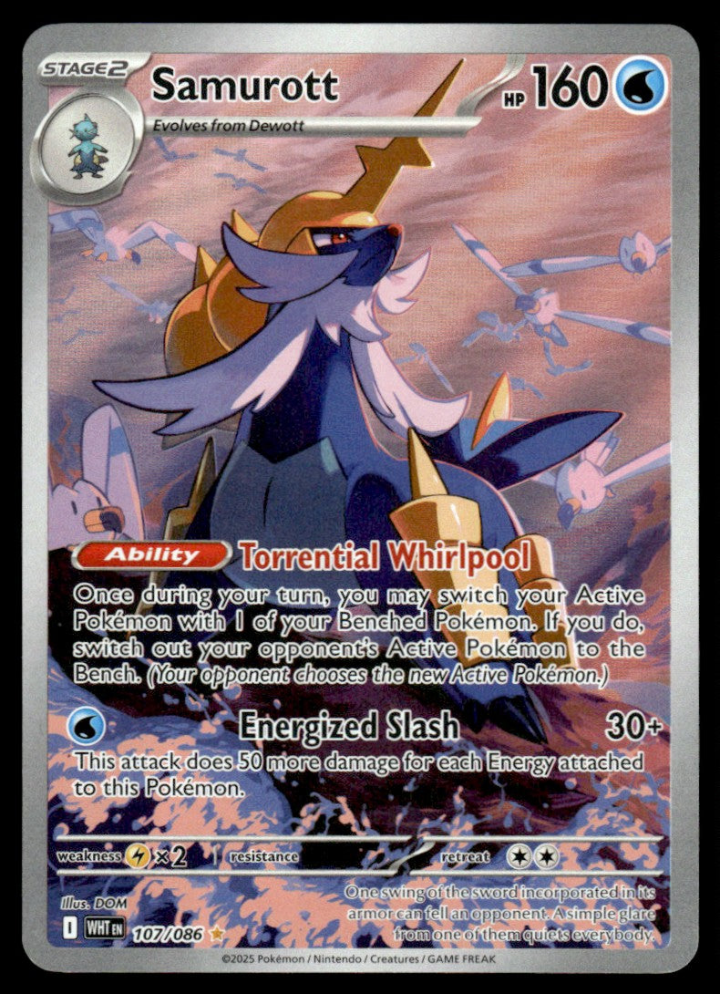 Samurott 107/086 - White Flare - Scarlet & Violet