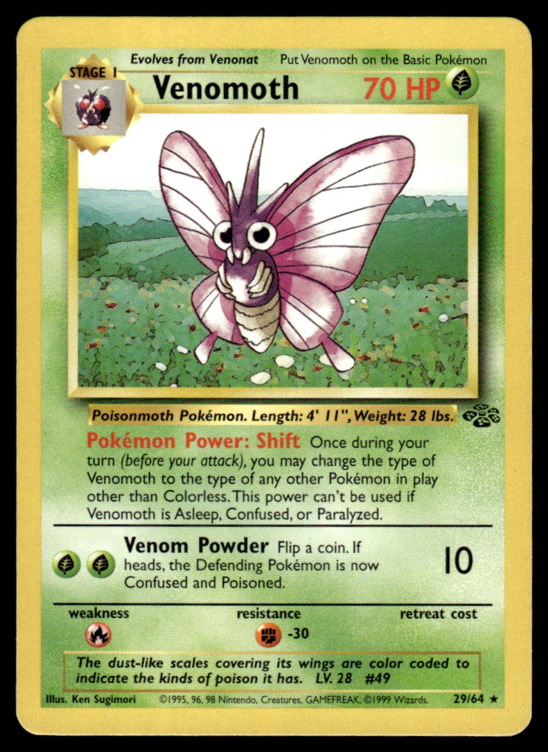 LP Venomoth 29 No Holo - Jungle