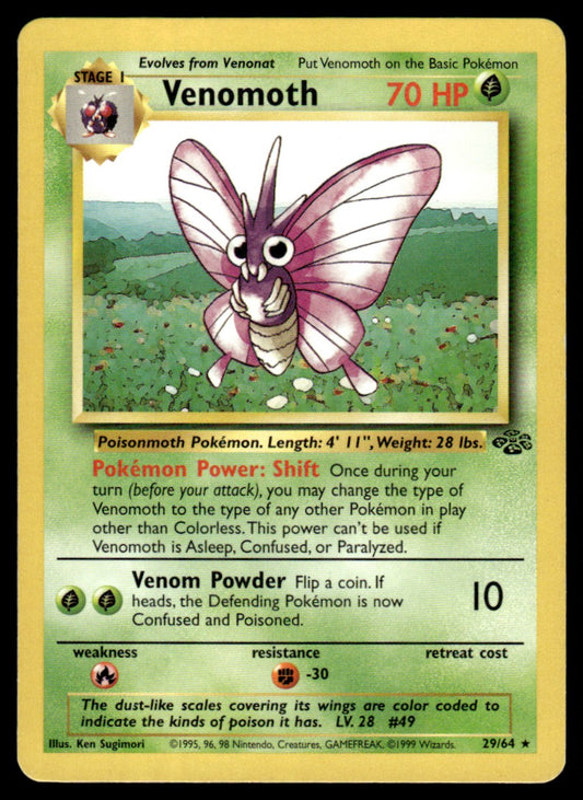LP Venomoth 29 No Holo - Jungle