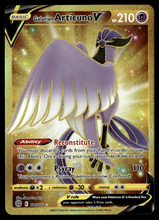 Galarian Articuno V 181/172 - Brilliant Stars - Sword & Shield