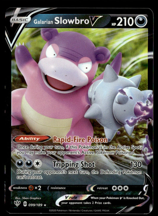 Galarian Slowbro V 099/189 - Darkness Ablaze - Sword & Shield
