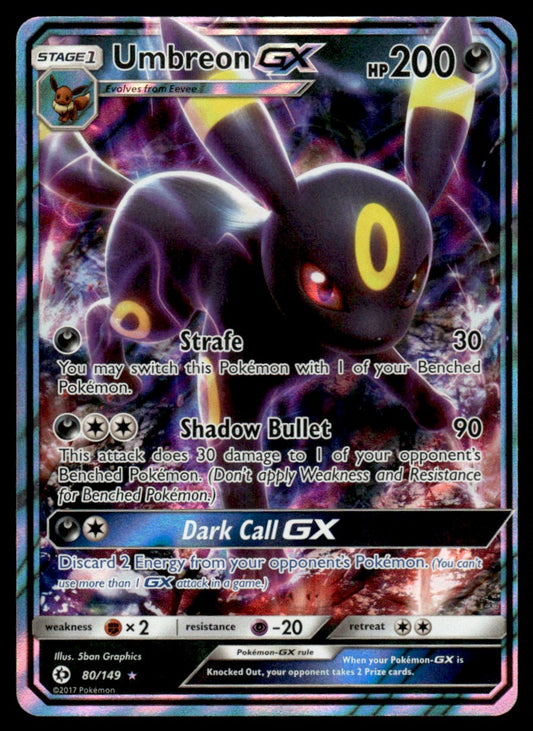 NM Umbreon-GX 80 - SM Base Set