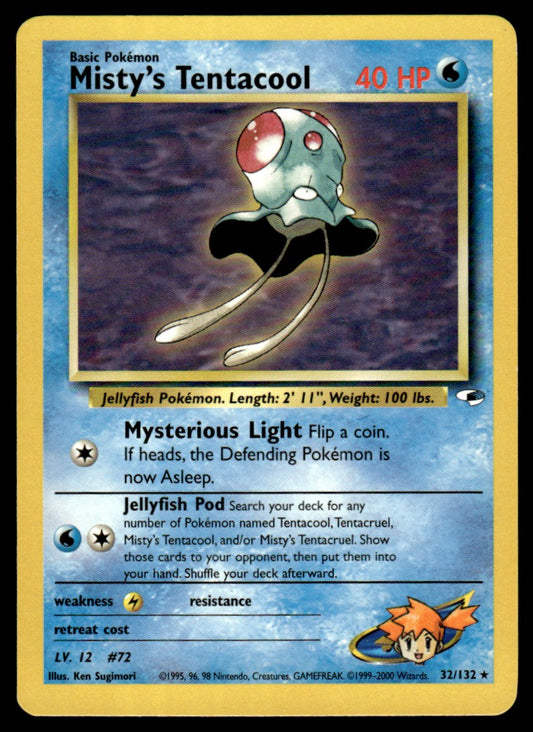 LP Misty’s Tentacool 32 No Holo - Gym Heroes