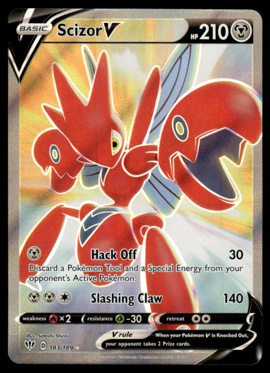 Scizor V 183/189 - Darkness Ablaze - Sword & Shield
