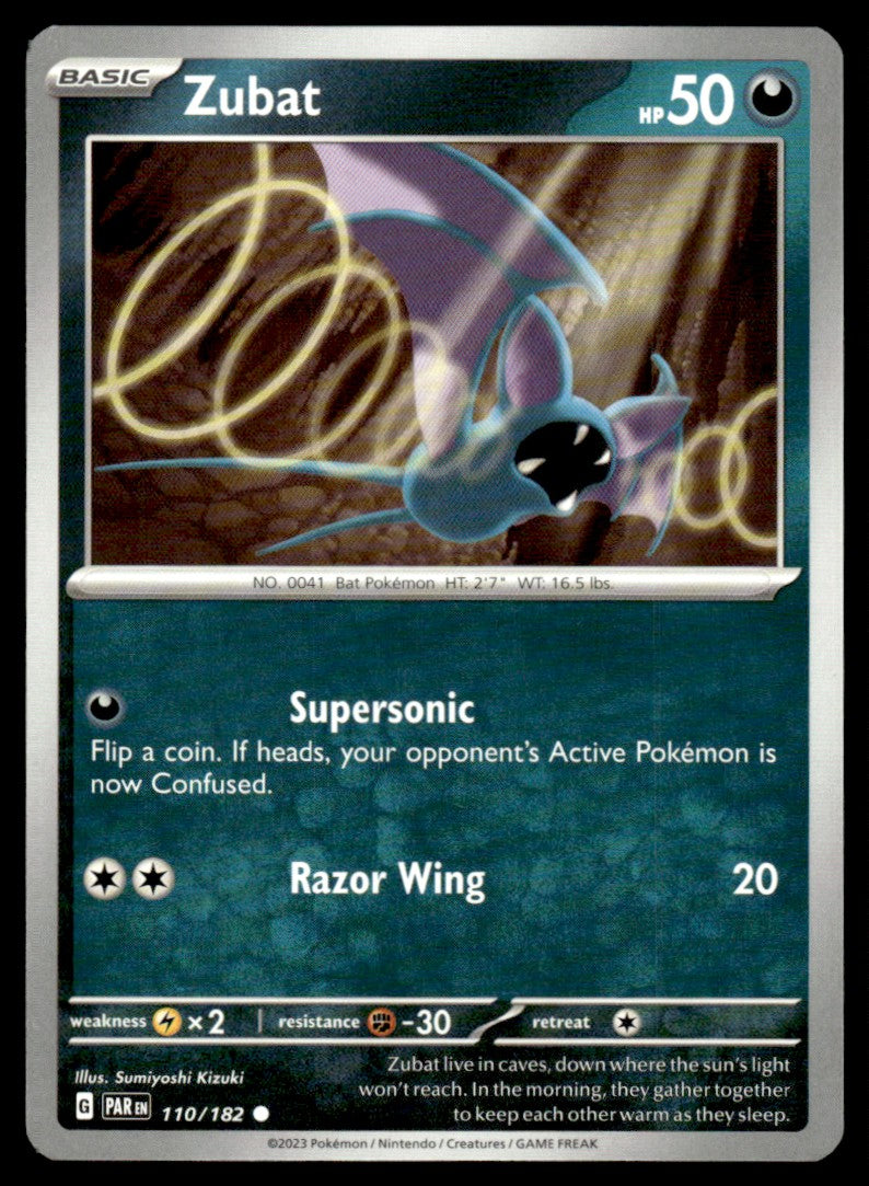 Zubat 110/182 Comun - Paradox Rift - Scarlet & Violet