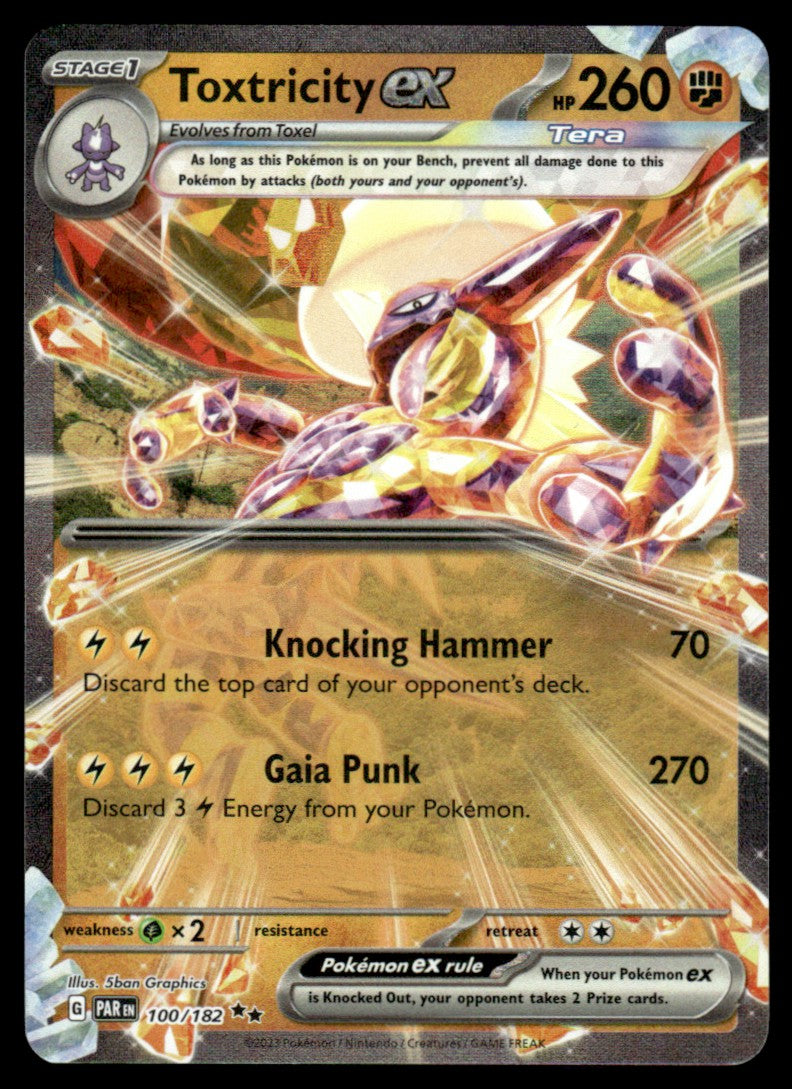 Toxtricity ex 100/182 - Paradox Rift - Scarlet & Violet