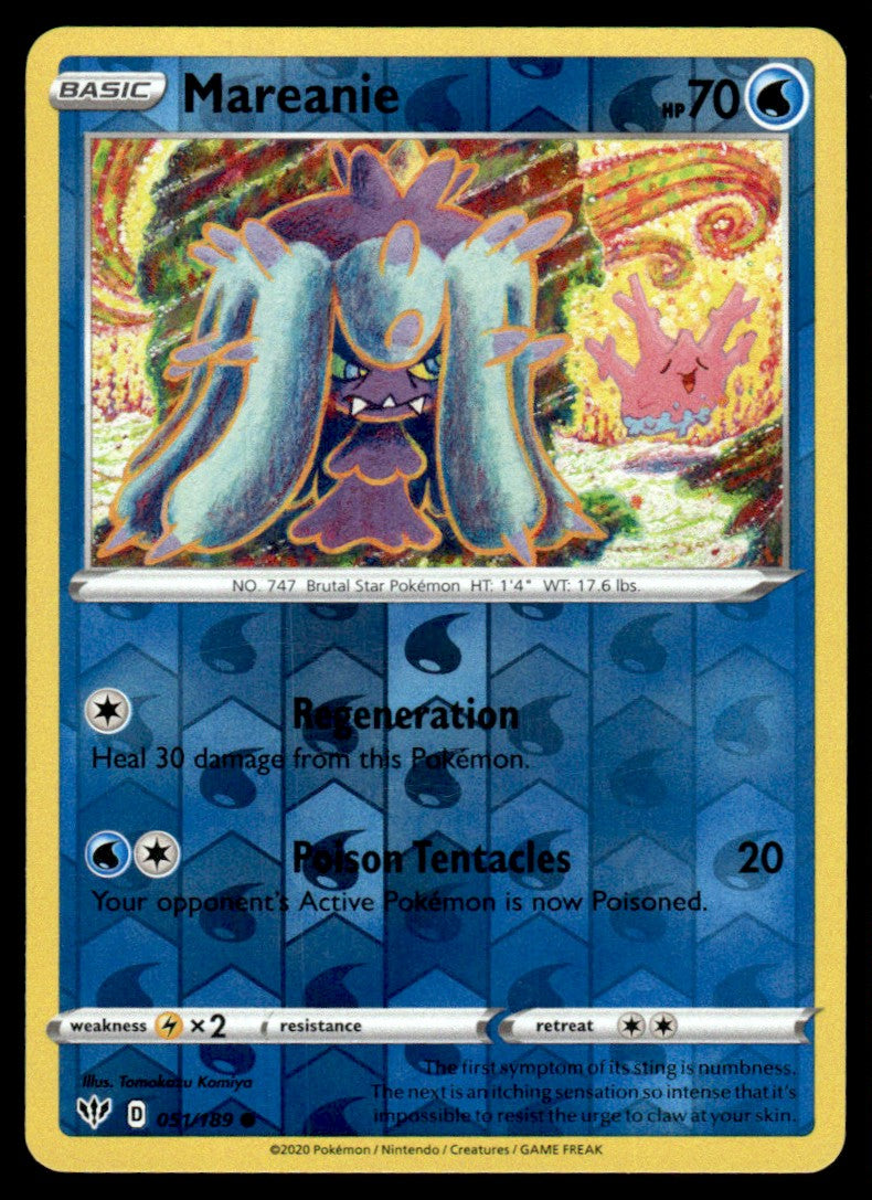 Mareanie 051/189 Reverse - Darkness Ablaze - Sword & Shield