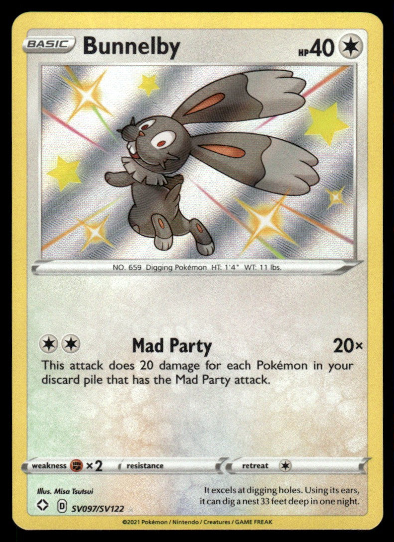 Bunnelby SV097/SV122 - Shining Fates - Sword & Shield