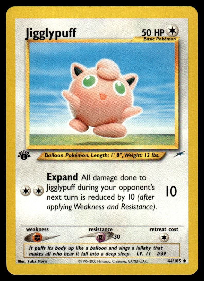 LP Jigglypuff 1st Edition 44 No Holo - Neo Destiny