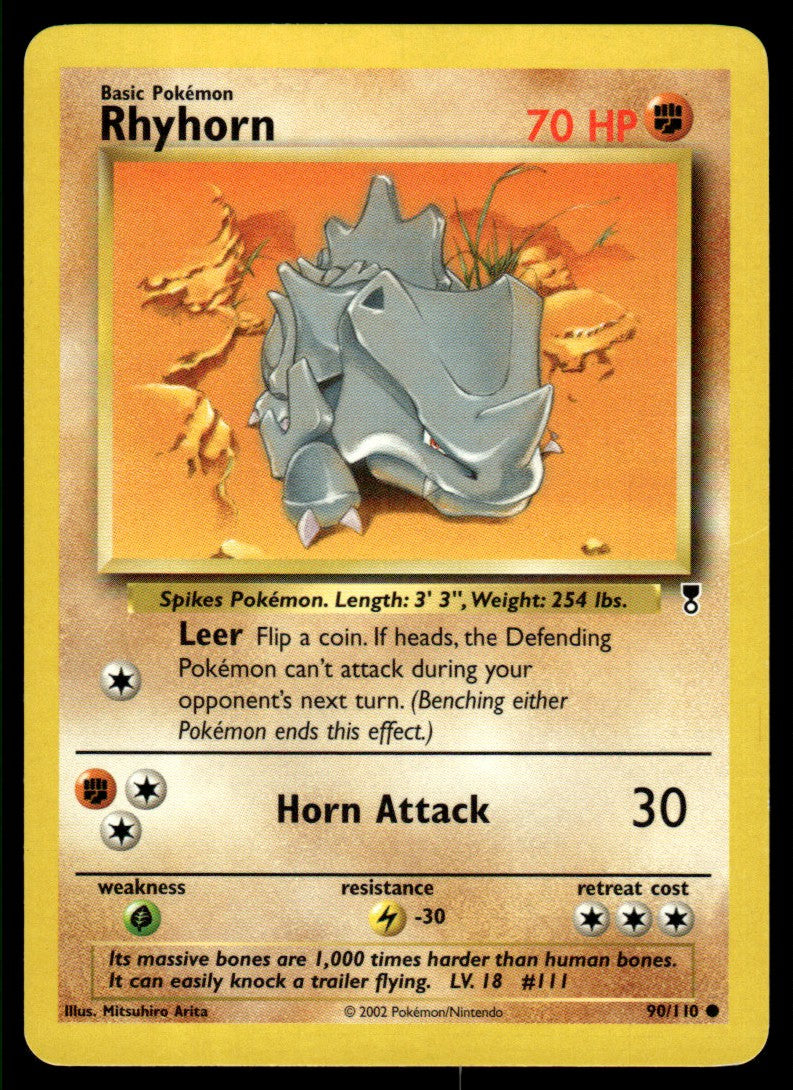 LP Rhyhorn 90 No Holo - Legendary Collection