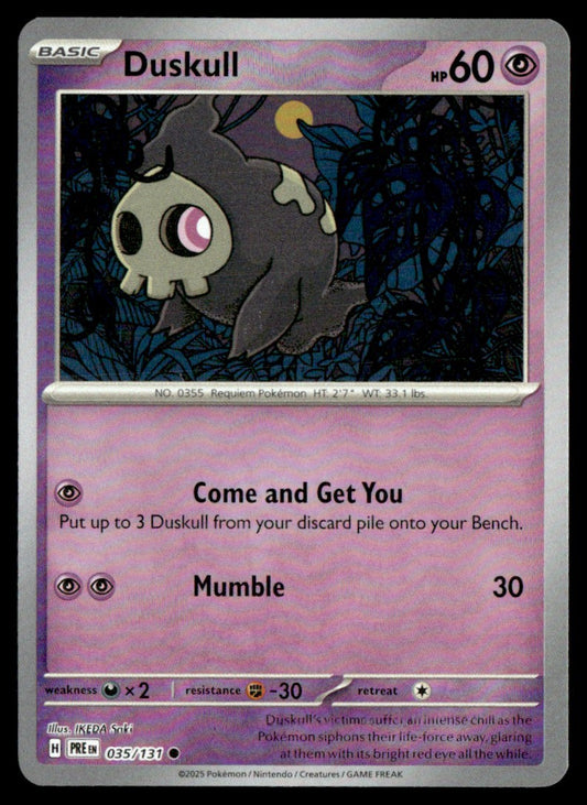 Duskull (Poke Ball Pattern) 035/131 - Prismatic Evolutions - Scarlet & Violet