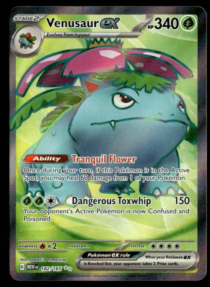 Venusaur ex 182/165 - Scarlet & Violet - 151 - Scarlet & Violet