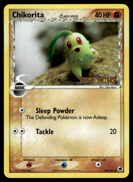 NM - Chikorita (Dela Species) 44 - Reverse - Dragon Frontiers
