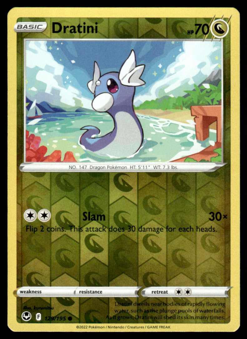 Dratini 129/195 Reverse - Silver Tempest - Sword & Shield