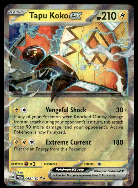 Tapu Koko ex 068/182 - Paradox Rift - Scarlet & Violet
