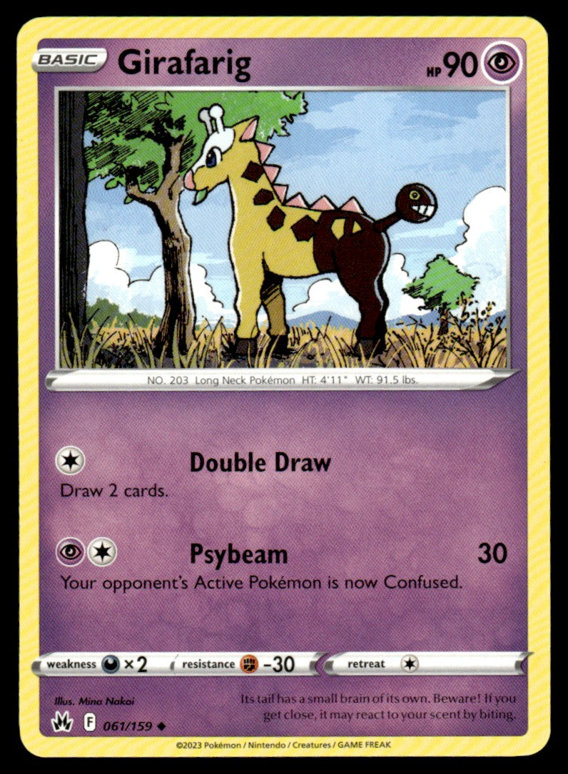 Girafarig 061/159 Uncomon - Crown Zenith - Sword & Shield